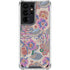 Warm Taupe Floral Galaxy S21 Ultra 5G Clear Case